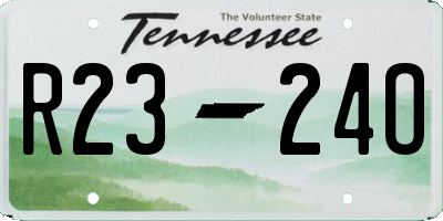 TN license plate R2324O