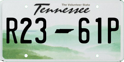 TN license plate R2361P