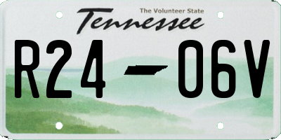 TN license plate R2406V