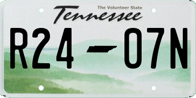 TN license plate R2407N