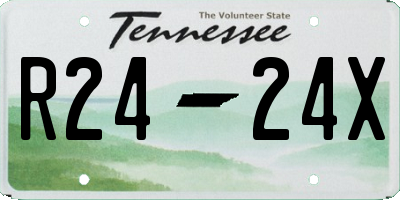 TN license plate R2424X