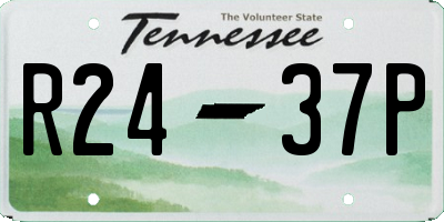 TN license plate R2437P