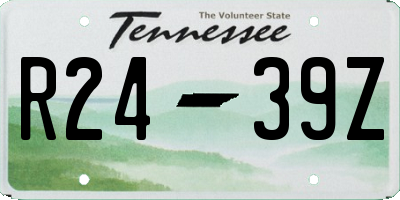 TN license plate R2439Z