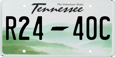 TN license plate R2440C