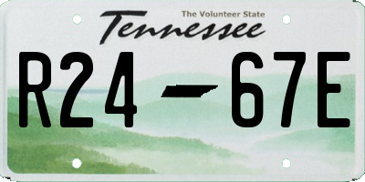 TN license plate R2467E