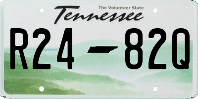 TN license plate R2482Q