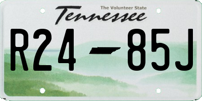 TN license plate R2485J