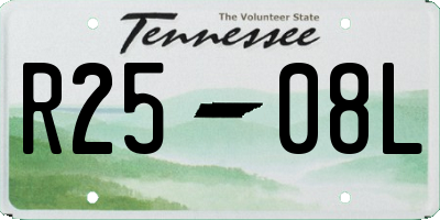 TN license plate R2508L