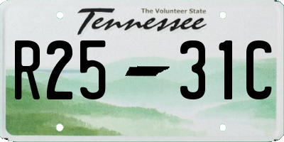TN license plate R2531C