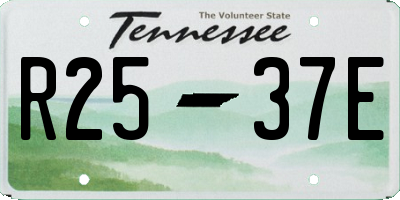 TN license plate R2537E