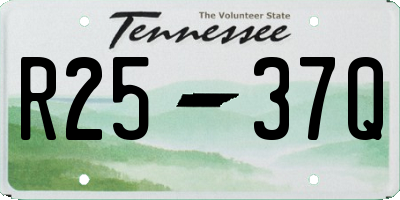 TN license plate R2537Q