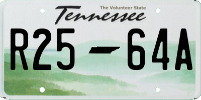 TN license plate R2564A