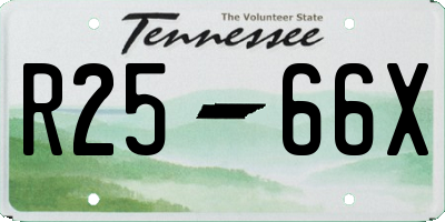 TN license plate R2566X