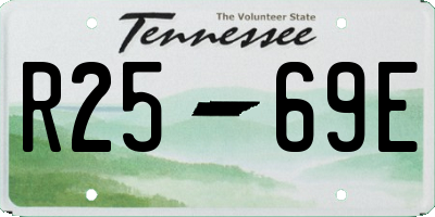 TN license plate R2569E
