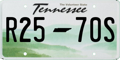 TN license plate R2570S