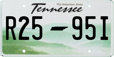 TN license plate R2595I