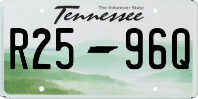 TN license plate R2596Q