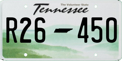 TN license plate R2645O