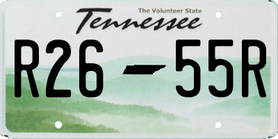 TN license plate R2655R