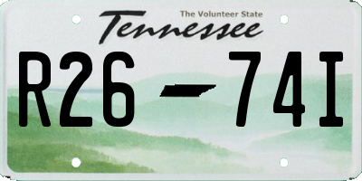 TN license plate R2674I