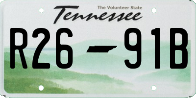 TN license plate R2691B