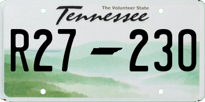 TN license plate R2723O