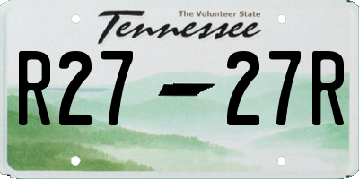 TN license plate R2727R
