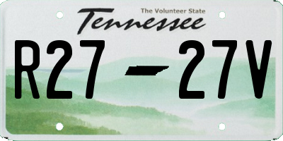 TN license plate R2727V