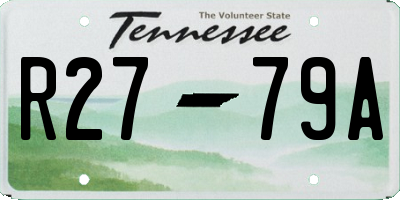 TN license plate R2779A