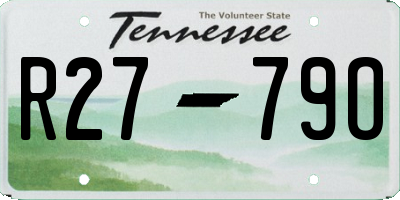 TN license plate R2779O