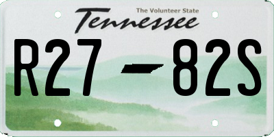 TN license plate R2782S