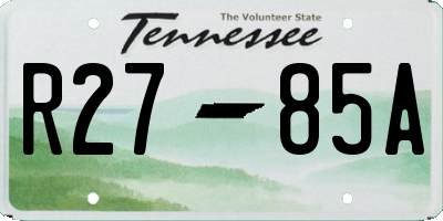 TN license plate R2785A