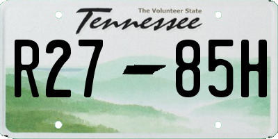 TN license plate R2785H