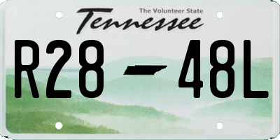 TN license plate R2848L