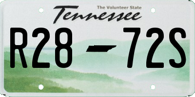 TN license plate R2872S