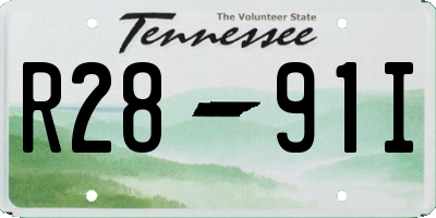 TN license plate R2891I