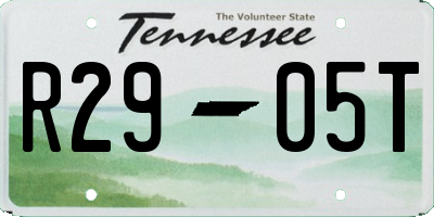 TN license plate R2905T