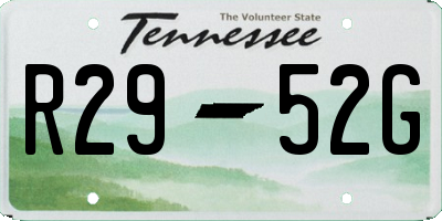 TN license plate R2952G