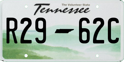 TN license plate R2962C