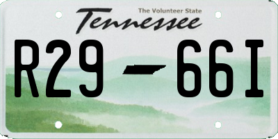 TN license plate R2966I