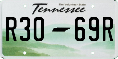 TN license plate R3069R