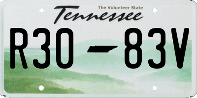 TN license plate R3083V