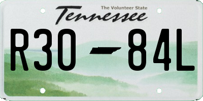 TN license plate R3084L