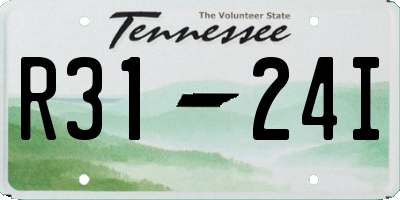 TN license plate R3124I