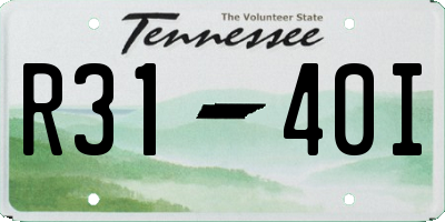 TN license plate R3140I