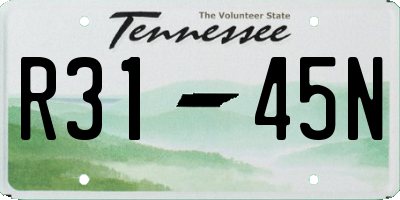 TN license plate R3145N