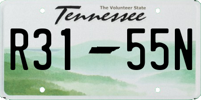 TN license plate R3155N