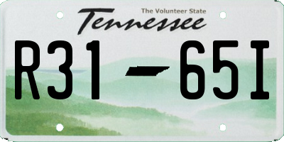 TN license plate R3165I
