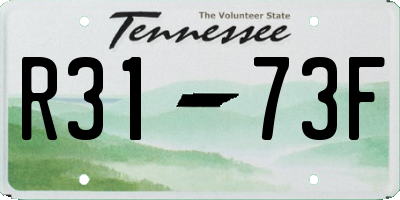 TN license plate R3173F