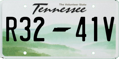 TN license plate R3241V